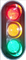 8“ Rood Geelgroen Drie Signaalverkeerslicht Waterdicht met 3 Volledige Ballen