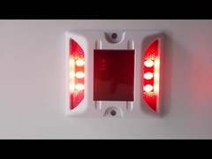 Lightweight Flashing 2V 250MA Solar Cat Eyes Road Stud White Coating